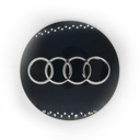 ЭМБЛЕМА НАКЛЕЙКА С ЛОГОТИПОМ НАКЛЕЙКА AUDI 65 мм ЧЕРНАЯ