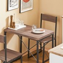 SoBuy OGT19-N 3 dielna jedálenská súprava Jedálenský stôl s 2 stoličkami Sedacie sú Dĺžka stola 80 cm