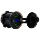 АВТОМОБИЛЬНОЕ ЗАРЯДНОЕ УСТРОЙСТВО 3.0 QC USB ВОЛЬТМЕТР СИНИЙ