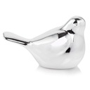 Серебряная фигурка птицы из керамики, 17 см.