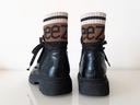 buty trzewiki trapery CCC DeeZee 35 dziewczęce czarne ściągacz napis EAN (GTIN) 5904862285320