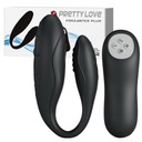 Czarny Wibrator dla par sterowany pilotem - na USB - Pretty Love