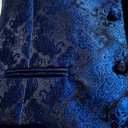 Chabrowa Modrá vesta do obleku s kaskádovou kravatou veľ. 44 Kolekcia Męskie
