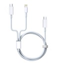 TYPE-C USBC PD USBC - USB-C + СВЕТОДИОДНЫЙ КАБЕЛЬ ДЛЯ IPHONE IPAD 65W 2in1