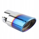 CHROME BLUE STAEL STAEL STAEL UNIVERSAL CAR PIPE GRADUATION REAR O6  photo 15