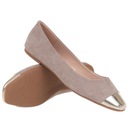 Бежевые женские балетки Goodin GD-D0-001 | Стильная весенняя обувь размер 39