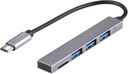 HUB Картридер USB 3.1 Type C 3x USB 3.0 MicroSD