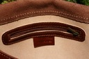 Pánska kožená taška cez rameno veľká hnedá talianska A4 poštárka vintage Výška 27 cm