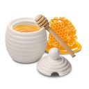 Фарфоровый контейнер для меда + ложка 250 мл Altom Design