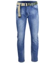 Klasické pánske džínsové nohavice s opaskom 36 Pohlavie Výrobok pre mužov