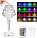 СВЕТОДИОДНАЯ СЕНСОРНАЯ ЛАМПА CRYSTAL DIAMOND RGB + ПУЛЬТ ДУ USB