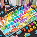 ДЕРЕВЯННЫЕ РЫБНЫЕ ЦИФРЫ СОРТИРОВКА МОНТЕССОРИ АБАБУС