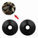 BLACK PLUG END RUDDERS CNC MOTORCYCLE ZE FOOT ALUMINUM VERSATILE  photo 4