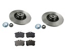 ЗАДНИЕ ДИСКИ + КОЛОДКИ PEUGEOT PARTNER 307 C4 C3 C2