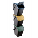 КОМПЛЕКТ 3x КОРЗИНА контейнер для РАЗДЕЛЕНИЯ МУСОРА 3x25л