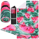 БЫСТРОСУХОЕ БОЛЬШОЕ ПЛЯЖНОЕ ПОЛОТЕНЦЕ ИЗ МИКРОФИБРЫ 90x180см АРБУЗ