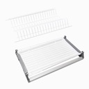 СТЕПЕНЬ ДЛЯ ШКАФА «80» СО ВСТАВКОЙ БЕЛЫЙ МЕТАЛЛ