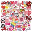 НАКЛЕЙКИ НА ВЕЛОСИПЕДЧЕМОДАН MIX LOVE 50 шт.