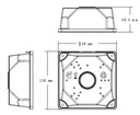 Пластиковый монтажный короб для камер, адаптер BL-D116, дистанция видеонаблюдения