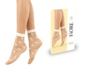 Fiore vzorované ponožky Daisy púdrový