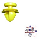 КРЫШКА БОКОВЫХ ШТИФТОВ ОБИВКИ ДЛЯ CITROEN PEUGEOT