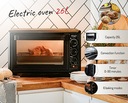 ELEKTRICKÁ TROUBA GRIL KONVEKCE TERMOCIRKULACE 6 režimů pečení ČASOVAČ Komunikace zvukový signál časovač