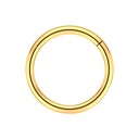 ПИРСИНГ Серьга-кликер, золото, КОЛЬЦО Helix NOSTRIL RING, Титан 0,8/8