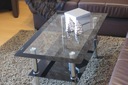 Konferenčný stolík sklenené lavice tvrdené transparentné sklo lavica Tvar stola obdĺžnikový