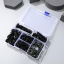 BLACK KIT BOLTS MOTORCYCLE METRYCZNY 149 ELEMENTOW DO INSTALLATION  photo 15
