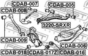 8/5000 PERNA PALANCA 3220-SRXR FEBEST CADILLAC CTS 