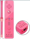 Контроллер Aufglo Wii Розовый с силиконовым чехлом и ремешком на запястье