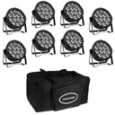 НАБОР 8X COLORSTAGE ZEN PAR LED RGBW 14x10 НОВЫЙ