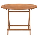 vidaXL Skladací záhradný stôl, Ø90x75 cm, masívne akáciové drevo Producent VidaXL