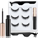 МАГНИТНЫЕ РЕСНИЦЫ 3X ДЛИННЫЕ + ПИНЦЕТ + ПОДВОДКА ДЛЯ ГЛАЗ