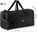 Pánska cestovná taška dámska veľká cestovná taška priestranná čierna ZAGATTO Kód výrobcu ZG818