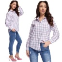 Элегантная женская рубашка в клетку CASUAL R-52