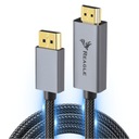 KABEL DISPLAYPORT NA HDMI DP DISPLAY PORT 4K 2K DO HDR ADAPTER PRZEWÓD 2M
