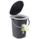 WC PRENOSNÉ TURISTICKÉ VEDRO WC 19L GREENBLUE GB320AG DO 130 KG Hmotnosť (s balením) 1.48 kg