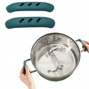 СИЛИКОНОВЫЕ РУЧКИ ДЛЯ кастрюль, ЗАЩИТНЫЕ КРЫШКИ, 2 шт.
