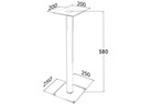 2x подставка подставка для колонки, основание динамика 58 см B
