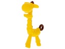 Silikónové hryzátko na zúbkovanie žltá žirafa Farba odtiene žltej a zlatej