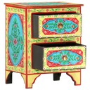 vidaXL Ručne maľovaný nočný stolík, 40x30x50 cm, masívne mangovníkové drevo Hĺbka nábytku 30 cm