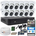 НАБОР ИЗ 12 КАМЕР НАРУЖНОГО НАБЛЮДЕНИЯ ДЛЯ ДОМАШНЕГО ОФИСА СКЛАДСКОГО ДОМА 5MPx DVS