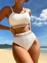 Sexy dámske plavky s vysokým pásom, biele bikiny 2023 P Pohlavie Výrobok pre mužov