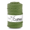 Плетеная нить для макраме ColiNea, 100% хлопок, 5мм 100м, фисташковый