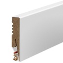 GD ГЛАДКАЯ НАПОЛЬНАЯ ПОЛОСКА МДФ Белая 10см