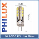 G4 СВЕТОДИОДНАЯ ЛАМПА 12 В AC/DC 3 Вт MINI 390LM HEAT