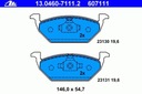 13.0460-7111 ZAPATAS HAM. PARTE DELANTERA VW GOLF IV 97-, SKODA FABIA 99- 