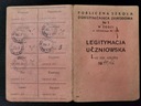 Legitymacja Uczniowska Łódź 1945 Zniżka Tramwaj KEŁ ŁWEKD oryginał / reprodukcja dokument oryginalny