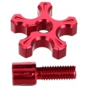 RED ANODOWANA BOLT ADJUSTABLE GRIP DO MOTORCYCLES  photo 6